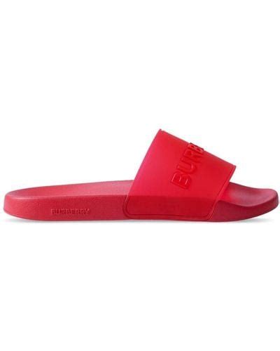 burberry slides red|do Burberry slides run small.